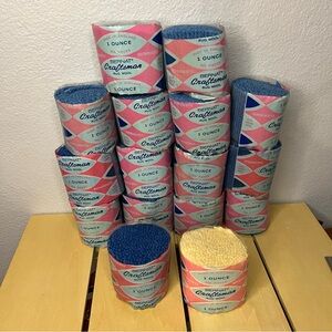 Bernat Craftsman Rug Wool Yarn Lot of 16 Assorted Pre-Cut Vintage 3161,3146,3173